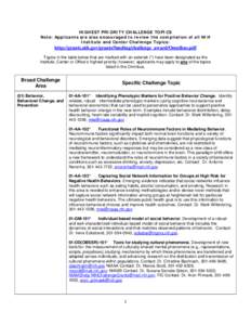 Biology / Biomarker / National Institute of Diabetes and Digestive and Kidney Diseases / Contact lens / National Institute of Environmental Health Sciences / Human Genome Project / National Heart /  Lung /  and Blood Institute / Rare Diseases Clinical Research Network / Medicine / National Institutes of Health / Health