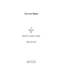 Microsoft Word - You Are Home LCS[removed]docx