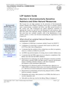 Earth / Environmentally Sensitive Habitat Areas / Environmental economics / Wetland / California Coastal Commission / Riparian zone / Environmental impact assessment / United States Army Corps of Engineers / Environment / Water / Environment of California