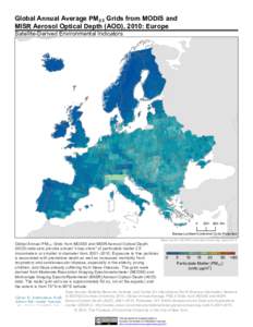 Global Annual Average PM2.5 Grids from MODIS and MISR Aerosol Optical Depth (AOD), 2010: Europe !%[removed])  ) 6-: ) (  2: -[removed]%0 