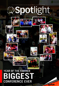 C OT TO N R E S E A R C H & D E V E L O P M E N T C O R P O R AT I O N  SPRING 2012 YEAR OF THE FARMER