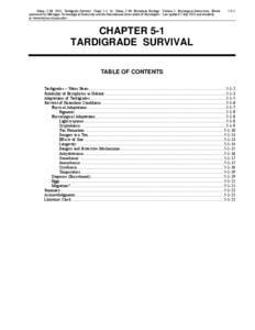 Glime, J. M[removed]Tardigrade Survival. Chapt[removed]In: Glime, J. M. Bryophyte Ecology. Volume 2. Bryological Interaction. Ebook sponsored by Michigan Technological University and the International Association of Bryolog