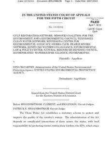 Government / Administrative law / Heckler v. Chaney / Massachusetts v. Environmental Protection Agency / Rulemaking / Administrative Procedure Act / Clean Water Act / United States Environmental Protection Agency / Alaska Dept. of Environmental Conservation v. EPA / Law / United States administrative law / Case law