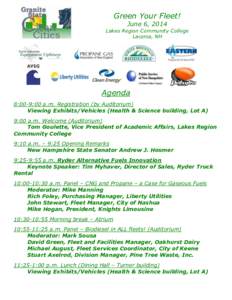 Green Your Fleet! June 6, 2014 Lakes Region Community College Laconia, NH