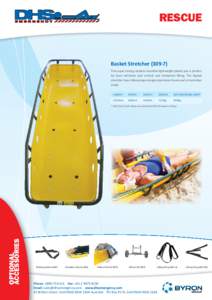 RESCUE  Basket StretcherThis super strong rotation moulded lightweight plastic pan is perfect for land retrievals and vertical and horizontal lifting. The Basket stretcher has a Monocoque design aluminium frame 