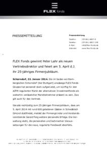 PRESSEMITTEILUNG  Presseabteilung Telefon:  (