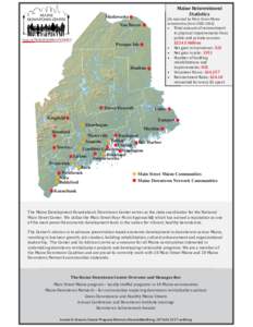 Maine Reinvestment Statistics Madawaska  (As reported by Main Street Maine