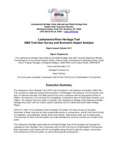 Lackawanna Heritage Valley National and State Heritage Area Natalie Gelb, Executive Director 538 Spruce Street, Suite 516, Scranton, PA[removed]6730 ext[removed]l www.LHVA.org  Lackawanna River Heritage Trail