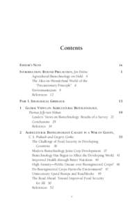 Environmental issues / European Union law / Risk / Biotechnology / Genetically modified food / Robert Paarlberg / Biology / Food security / Precautionary principle / Environment / Food and drink / Genetic engineering