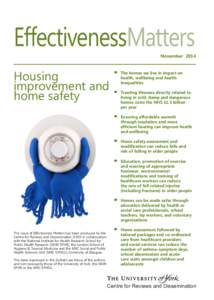 EffectivenessMatters  November 2014 Housing improvement and