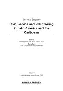 Service Enquiry  Civic Service and Volunteering in Latin America and the Caribbean Editors