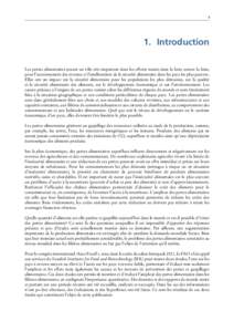 1  1. Introduction Les pertes alimentaires jouent un rôle très important dans les efforts menés dans la lutte contre la faim, pour l’accroissement des revenus et l’amélioration de la sécurité alimentaire dans l