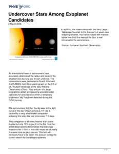 Undercover Stars Among Exoplanet Candidates