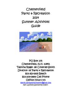 Chesterfield Parks & Recreation 2014 Summer Activities Guide