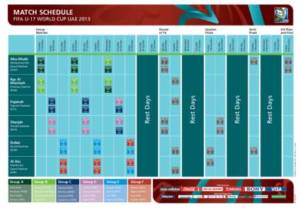 MATCH SCHEDULE FIFA U-17 WORLD CUP UAE 2013 Friday 8 November