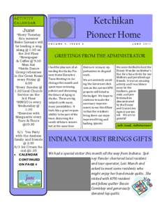 Ketchikan Pioneer Home ACTIVITY CALENDAR