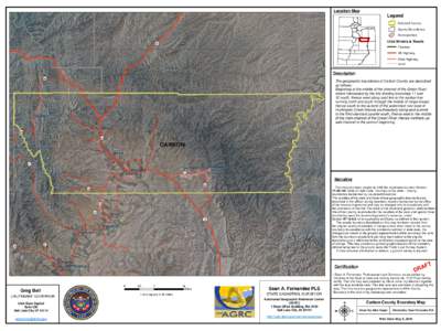 Location Map  Legend Selected County County Boundaries Municipalities