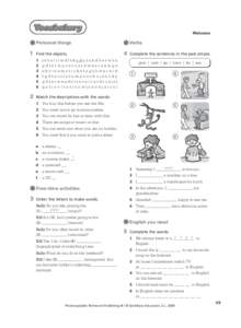 English in motion 3 All-in-one Book Mixed-ability worksheets