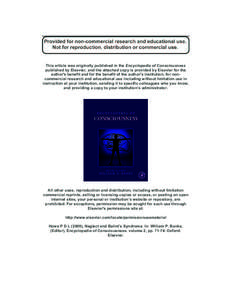 Neurological disorders / Agnosia / Cerebrum / Medical terms / Hemispatial neglect / Syndromes / Extinction / Simultanagnosia / Anosognosia / Cognitive science / Brain / Mind