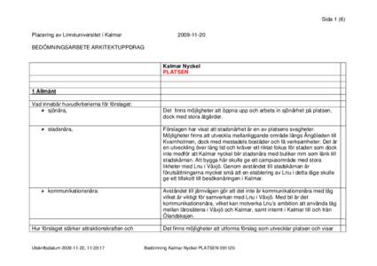 Microsoft Word - Bedömning Kalmar Nyckel PLATSENmht
