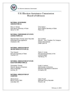 Government / R. Doug Lewis / Election Assistance Commission / Gracia Hillman / Arlington County /  Virginia