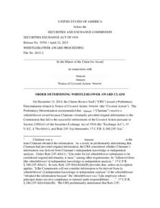 Labour law / Whistleblower / U.S. Securities and Exchange Commission / Business / Applied ethics / Management / Anti-corporate activism / Dissent / Freedom of speech