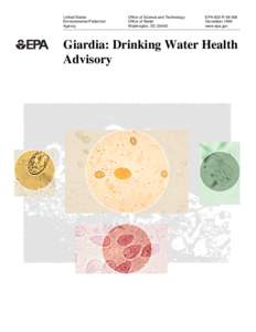 Giardia: Drinking Water Health Advisory