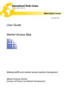 DecemberUser Guide Market Access Map  Making tariffs and market access barriers transparent