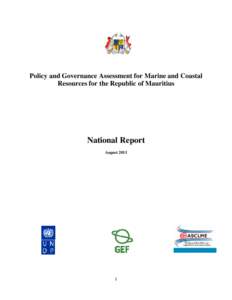     Policy and Governance Assessment for Marine and Coastal Resources for the Republic of Mauritius