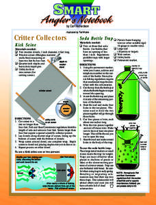 illustrated by Ted Walke  Critter Collectors Soda Bottle Trap ❑ Picture frame hanging Materials needed: