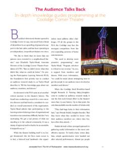 Radio / Broadcasting / Coolidge Corner Theatre / NPR