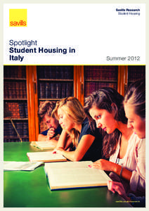 Savills Research Student Housing Spotlight Student Housing in Italy