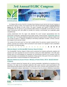 Sustainable architecture / Sustainable building / Environmental social science / Environmentalism / Sustainable development / Sustainable city / Sustainable transport / United Arab Emirates / Sustainable community / Environment / Earth / Sustainability