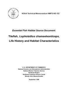 NOAA Technical Memorandum NMFS-NE-152  Essential Fish Habitat Source Document: