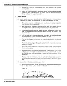 Module 3-B: Positioning and Prepping  3. —