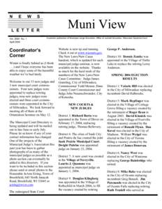 MuniView Newsletter April 2004