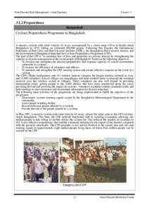 Total Disaster Risk Management - Good Practices -  Chapter[removed]Preparedness Bangladesh