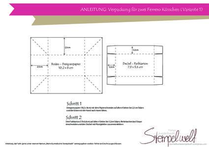 Anleitung- Verpackung für Ferrero Küsschen