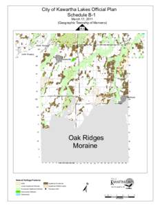 City of Kawartha Lakes Official Plan Schedule B-1 March 17, 2011 (Geographic Township of Manvers) B-3 A