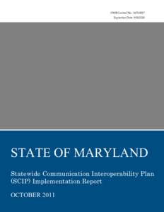 Maryland SCIP Implementation Report[removed]816KB)