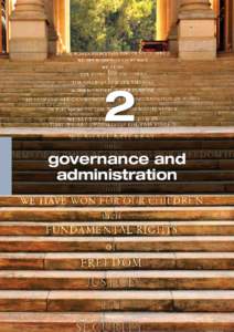 TWENTY YEAR REVIEW  2 governance and administration