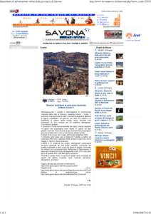 Quotidiano di informazione online della provincia di Savona  1 di 2 http://www.savonanews.it/it/internal.php?news_code=22552