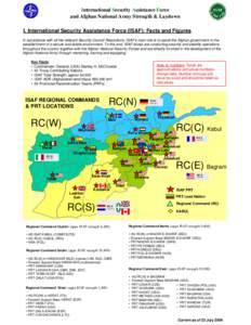 ISAF Key Fact and Figures Placemat