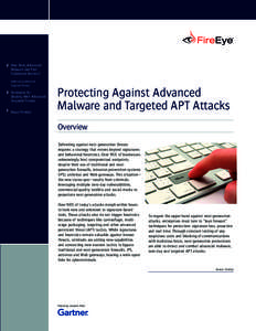 Computing / Malware / Vulnerability / Network security / Evasion / FireEye /  Inc. / Computer insecurity / Intrusion prevention system / Advanced persistent threat / Computer network security / Cyberwarfare / Computer security