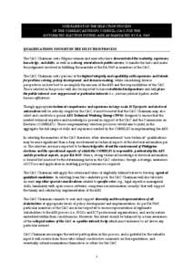 GUIDELINES FOR THE SELECTION PROCESS OF THE COMELEC ADVISORY COUNCIL (CAC) FOR THE AUTOMATED ELECTION SYSTEM (AES) AS MANDATED BY R.A. 9369