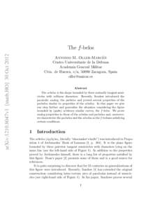 arXiv:1210.8047v1 [math.HO] 30 Oct[removed]The f -belos ´n Antonio M. Oller-Marce Centro Universitario de la Defensa