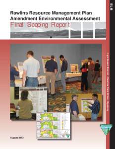 BLM  Rawlins Resource Management Plan Amendment Environmental Assessment  Final Scoping Report