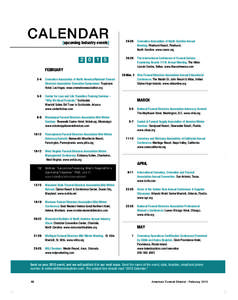 Pg. 68 Calendar_AFD May BOOK[removed]:28 AM Page 68  CALENDAR [upcoming industry events]