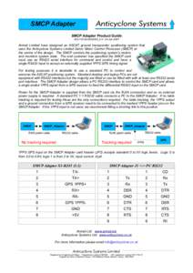 SMCP Adapter SMCP Adapter Product Guide ASL/15/UG/2003004_2.0 24-Jun-2007 Antrak Limited have designed an ASCAT ground transponder positioning system that uses the Anticyclone Systems Limited Servo Motor Control Processo