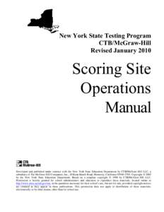 New York State Testing Program CTB/McGraw-Hill